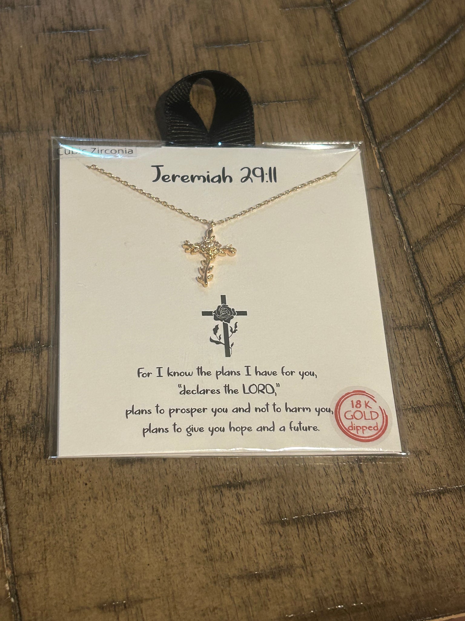 Jeremiah 29:11 necklace