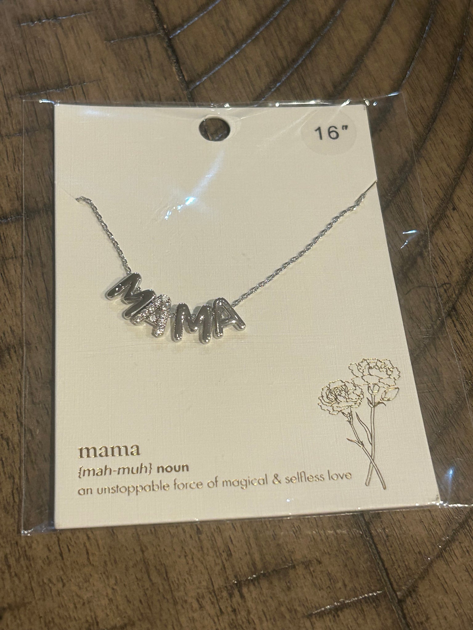 Mama letter necklace
